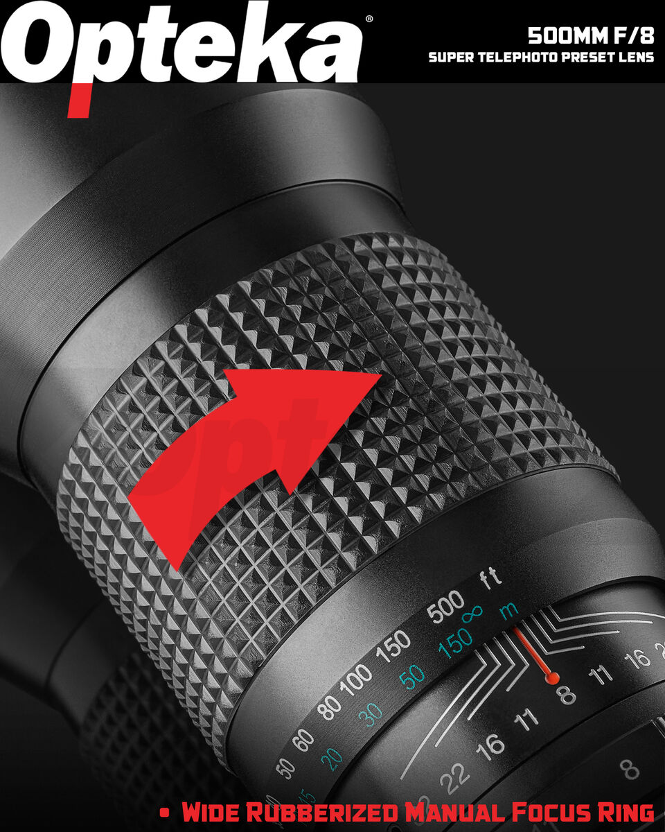 Opteka 500mm/1000mm Telephoto Lens for Nikon 1 J5 J4 J3 J2 J1 V3 V2 V1 S2  S1 AW1