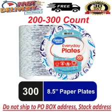 Great Value Everyday Strong, Soak Proof, Microwave Safe, Disposable Paper Plates