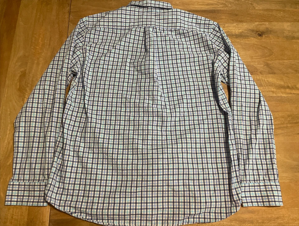 J. McLaughlin Gramercy Modern Fit Shirt Button Up Long Sleeve Plaid Check Men XL - Image 2 of 4
