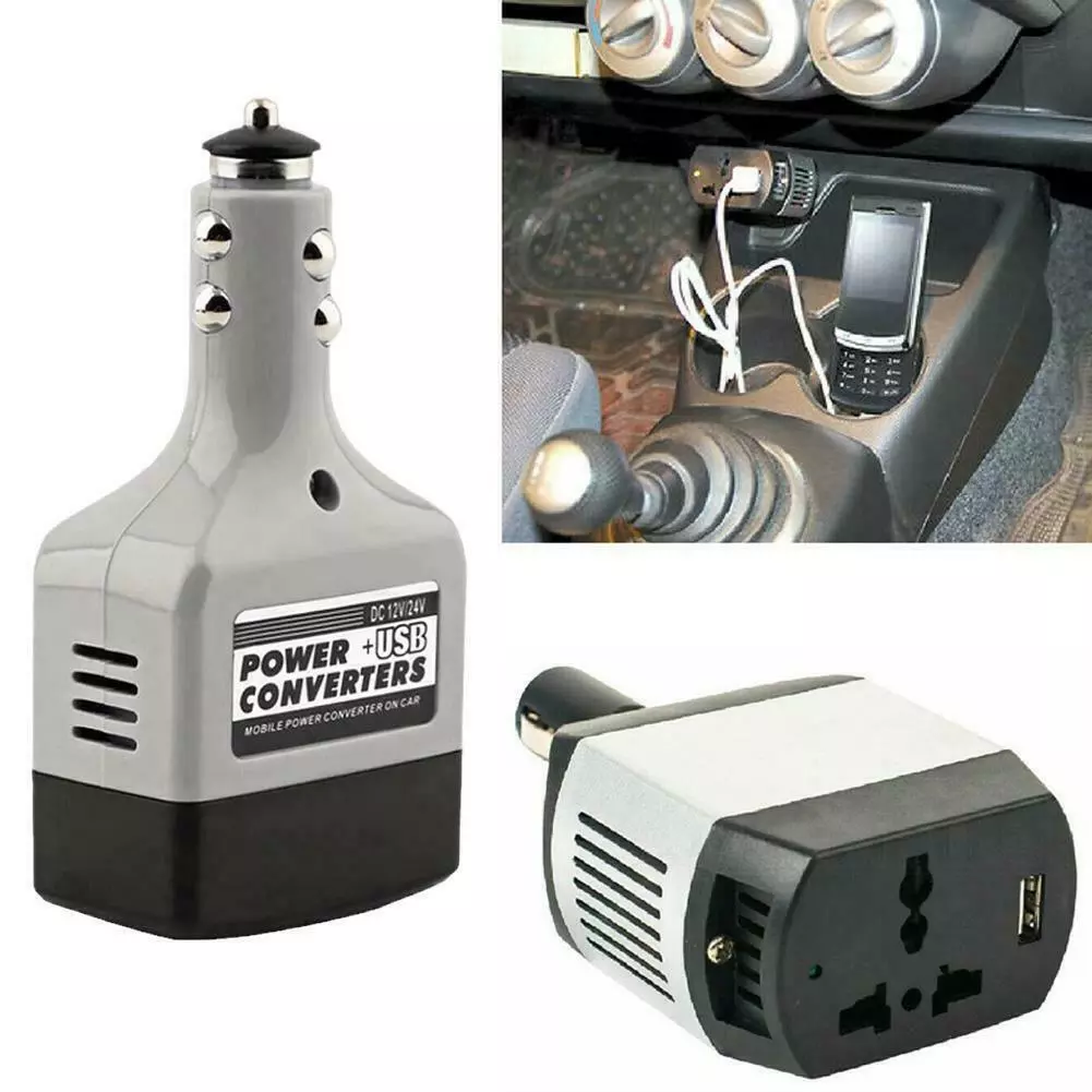 Car charger to 3 pin plug deals