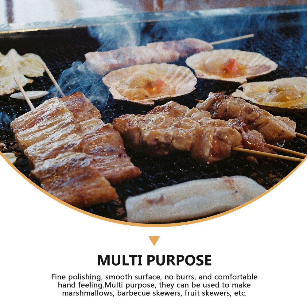 210 Pcs Wooden Barbecue Skewers Grilling Stick Party Appetizer Picks eBay