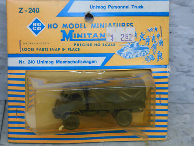 Roco Minitanks 1/87 Modern West German Unimog Troop 1.5T Truck Lot #4855