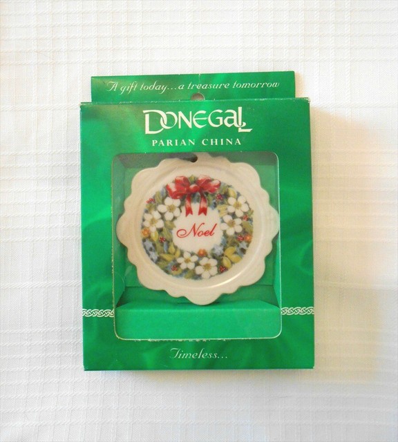 Donegal Parian China Christmas Ornament Noel New eBay