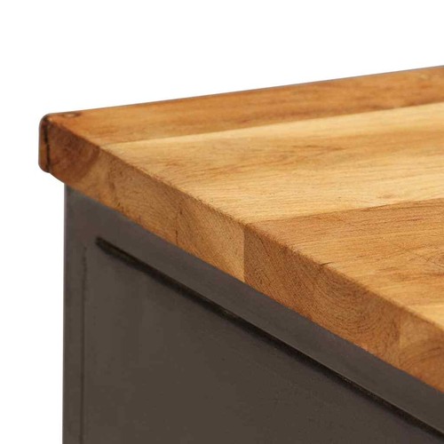 Sideboard Recyceltes Teak und Stahl 65 x 30 x 70 cm - Bild 9 von 12