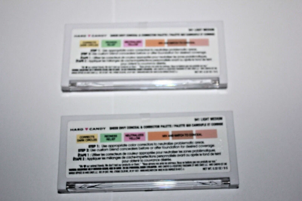 (LOT 2) Hard Candy Sheer Envy Conceal & Correct Palette #941 Light Medium SEALED - Image 3 of 3