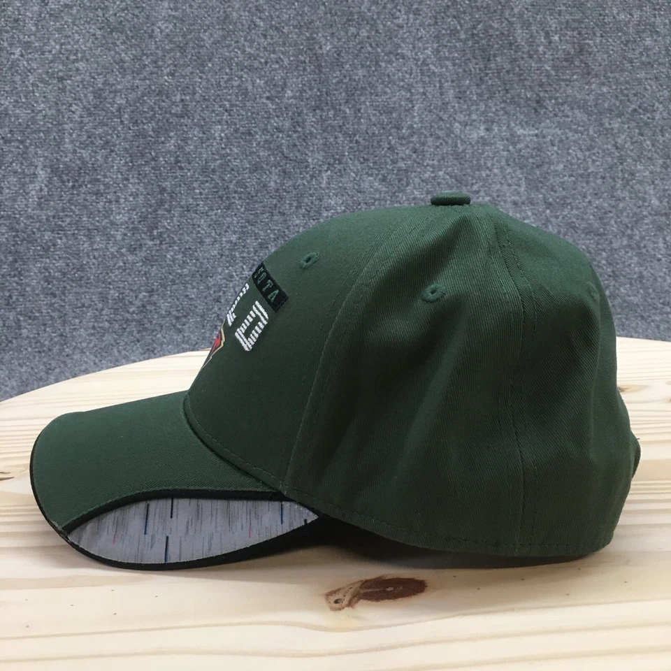 Gorra de béisbol Minnesota Wild NHL para hombre verde OS ala curva logotipo bordado Foto 4 de 4