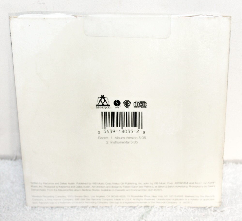 Secret [Single] by Madonna (CD, Sep-1994, Maverick) for sale