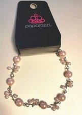 Paparazzi  Posh In Pearls Pink Bracelet
