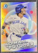 2021 Bowman Chrome 40-Man Futures Insert Austin Martin #FMF-4 Toronto Blue Jays