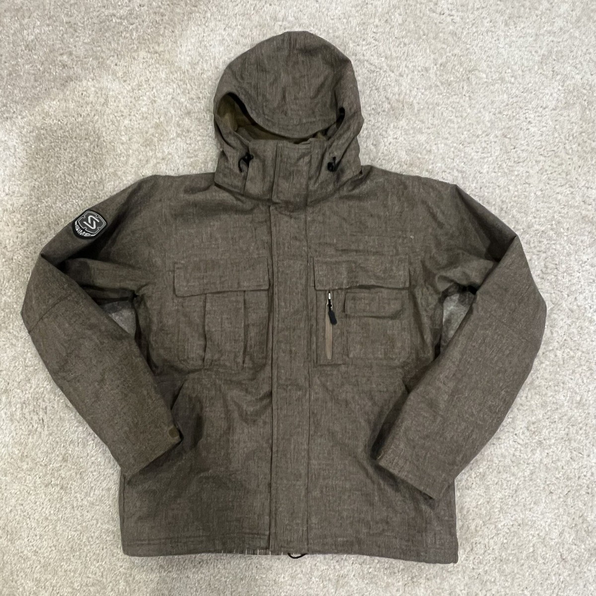 ジャケット・アウター SIMS SIMS Men's Size Small Snowboarding Jacket Coat Brown , Dark Tan | eBay