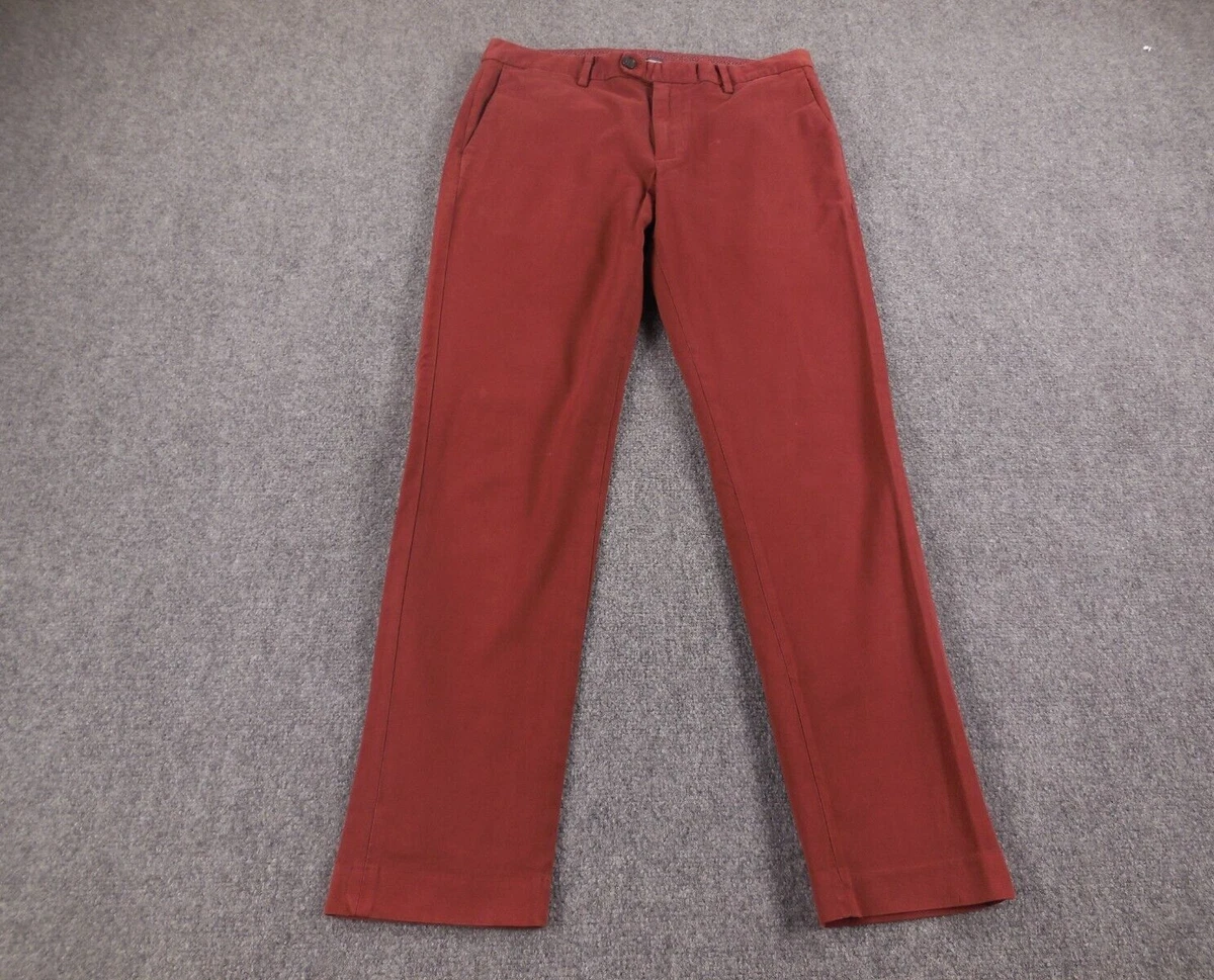 Lot 2 Pantalons Chino Bonobos Homme – Taille 40x32 (rouge Et Gris, Athletic Fit)