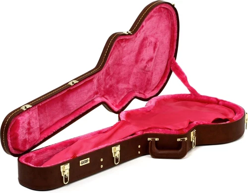 Electric Deluxe Wood Guitar Case for 335 Style Semi-Hollow Guitars (GW-335-BROWN
