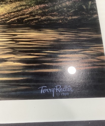 TERRY REDLIN CUSTOM FRAMED / MATTED “ Evening, Solitude” - Picture 10 of 10