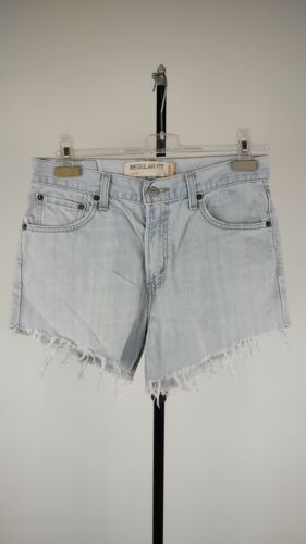 Levi's 503 Short Jeans Femme Taille 32 Femme Pantalon Court Vintage en Jeans - Photo 1/9