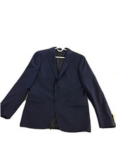 SHARP John Varvatos Star USA Solid Blue Sport Coat/ Blazer/ Jacket Sz 38R