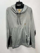 The Foundry Supply Co Gray Hoodie Sweatshirt Zippered Pocket Men's Sz XLT