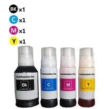 4X Sublimation Ink With Heat Tape Refill Fit For ET-2720 ET-3700 Printer