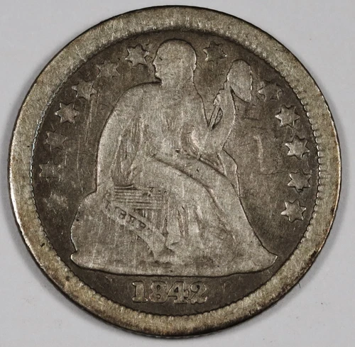 1842-O Seated Liberty Dime — photo from the most recent tracked eBay sale