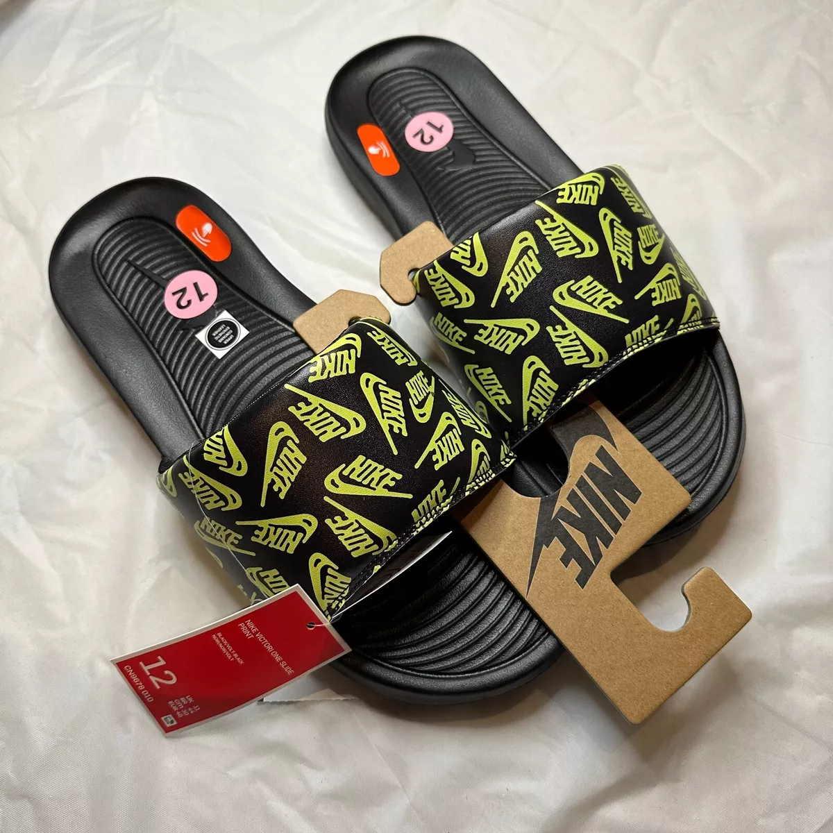 New NIKE Men s Victori One Slides Beach Sandals Sport Flip Flops