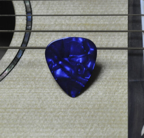 Lots of 100Pcs 0.96mm Blank Heavy Guitar Picks Plectrums Celluloid Pearl Blue - Picture 3 of 5