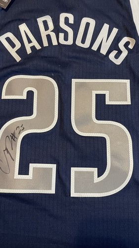 Rare VTG Adidas Dallas Mavericks Chandler Parsons Jersey 25 Mens XL autograph - Picture 2 of 5