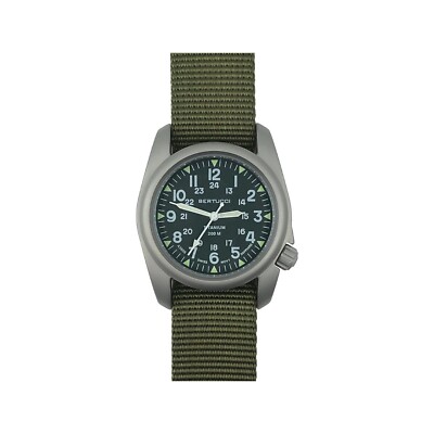 Bertucci A-2T Vintage Men Green Dial Green Titanium Strap Quartz