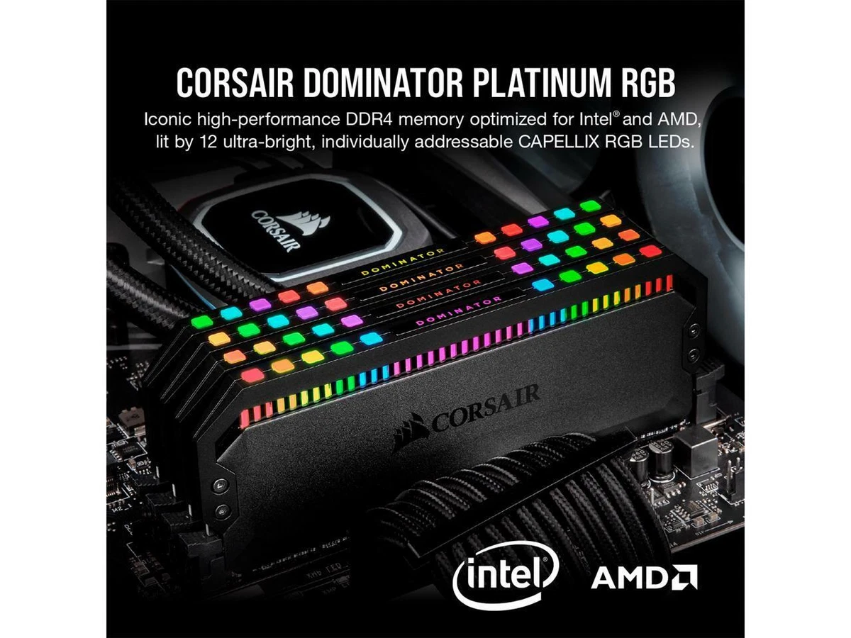 CORSAIR Dominator Platinum RGB 32GB (2x16GB) PC Memory RAM DDR5