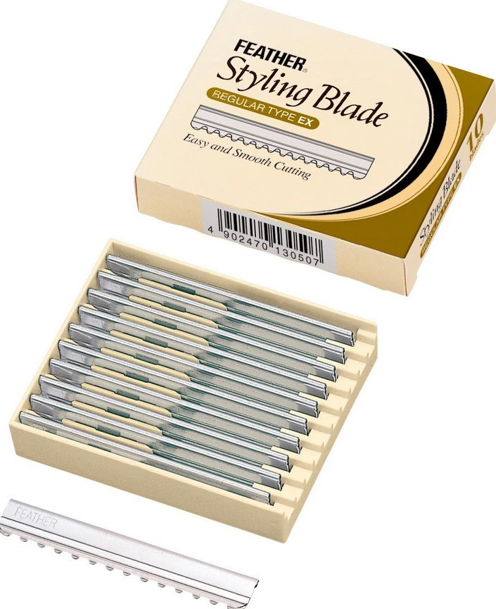 Feather Styling Blade Rasierklingen 10 Stück für Feather Razor Rasiermesser