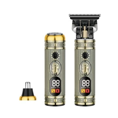 DALING Haarschneidemaschine LCD Haarschneider Bart Trimmer Rasierer Nasenhaartrimmer