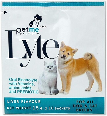 Pet Lyte 10 pcs. 150 g Dogs Cats Oral Electrolytes Vitamins MINERAL SALT Powder