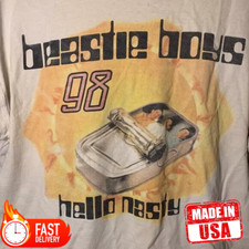 Vintage Hello Nasty Tour Beastie Boys Shirt White Unisex Men S-2345XL