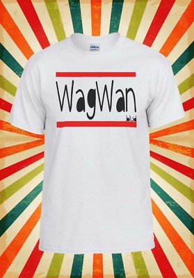 Wagwan Blud lustiges Hipster cooles Retro Herren Damen Trägershirt Tank Top Unisex T-Shirt 509