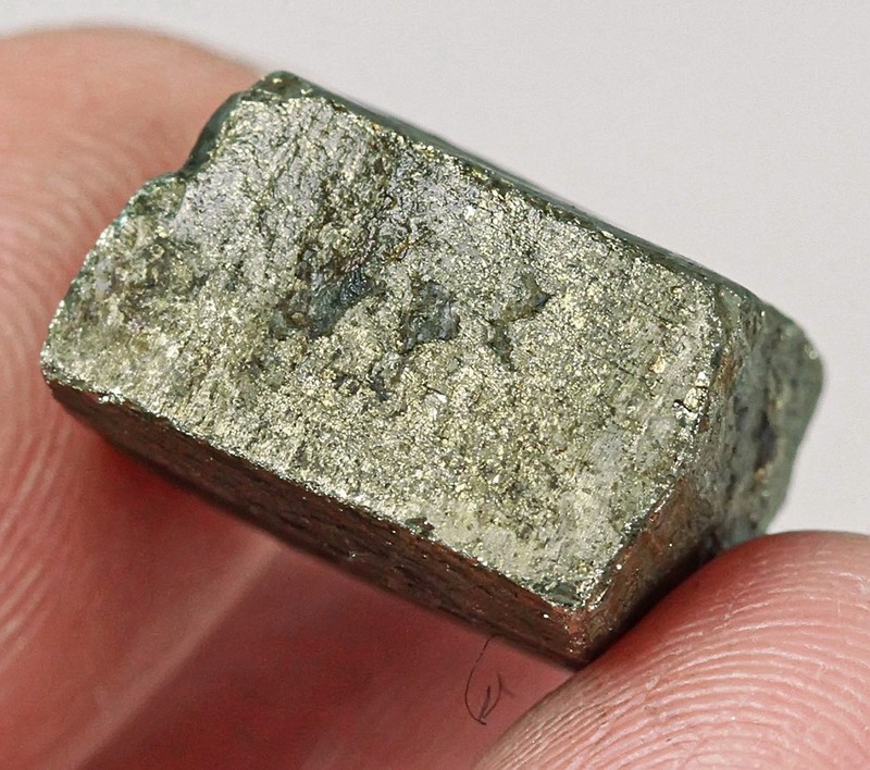30.6Ct Natural Brazilian Pyrite Crystal Cube Facet Rough Specimen YYT833