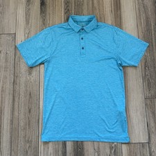 Ariat Tek Teal Blue Fitted Polo Shirt Size Small/S EUC