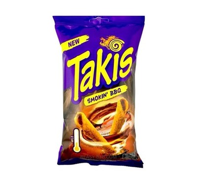 TAKIS SMOKIN' BBQ FLAVOURED TORTILLA CHIPS 