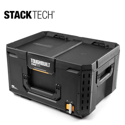 TOUGHBUILT STACKTECH Large 21-in W x 11.7-in H x 16-in D Plastic/Metal Tool Box