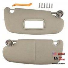Sun Visor Replacement Pair for Dodge 2002-2009 Dodge Left  Right - Beige