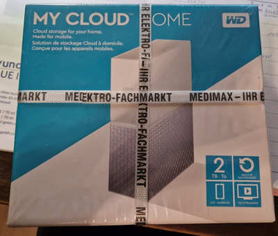 Western Digital WDBVXC0020HWT-EESN 2TB My Cloud Home Personal Cloud, White NEU!