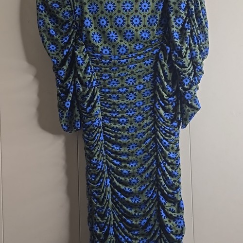 Free People Briella bedrucktes gerafftes Damen-Midikleid Small - Bild 11 von 16