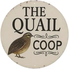 The Quail Coop Vintage Round Garden Tin Metal Signs Home Décor 8x8