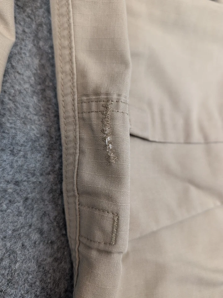 Kitanica All Season Capris Size 32 Coyote Khaki USA Made Heavy Ripstop Rare - Image 4 of 4