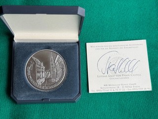 Silbermedaille 175 Jahre Stadtsparkasse Nürnberg 999 er Silber