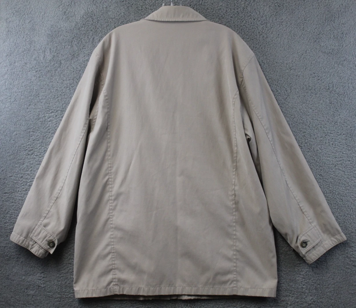 Vintage Norm Thompson Field Jacket Long Sleeve Beige Size XL Read Description image 15