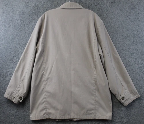 Vintage Norm Thompson Field Jacket Long Sleeve Beige Size XL Read Description image 15
