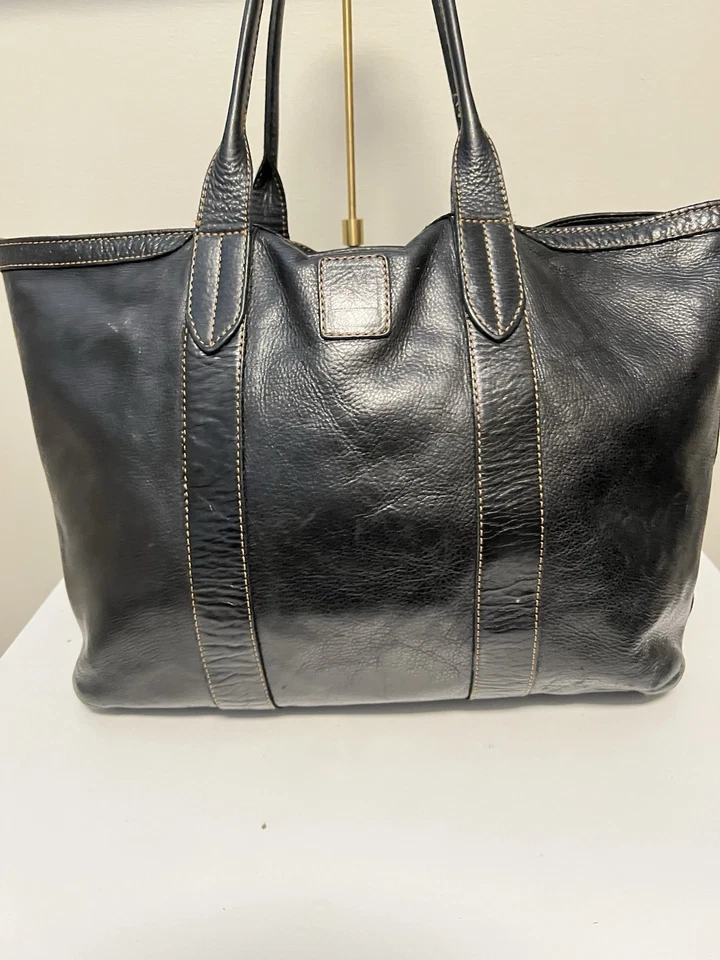Bolso Shopper Frye Melissa de Cuero Negro Foto 4 de 4