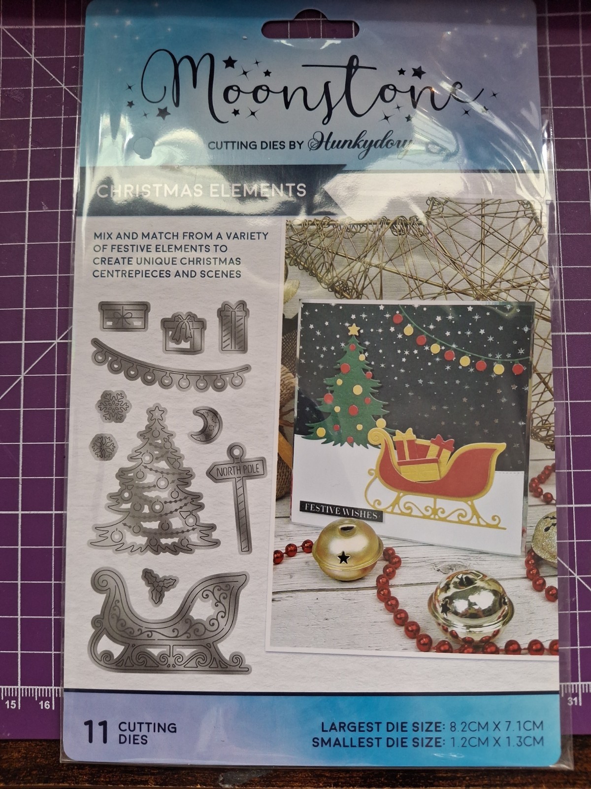 Hunkydory Moonstone Cutting Die Christmas Elements