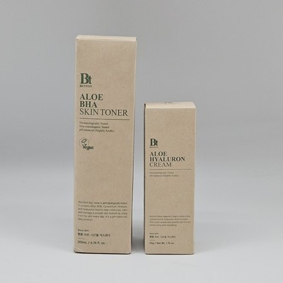 2 PC Benton Vegan Aloe Hyaluron Cream 1.76 Oz + Aloe BHA Skin Toner 6.76 oz
