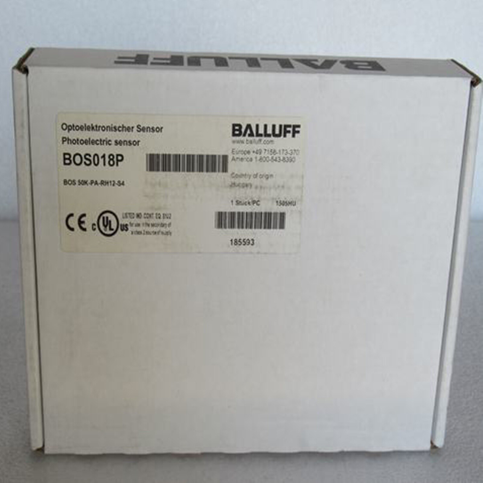 New   Photoelectric Sensor BOS 50K-PA-RH12-S4   *yt