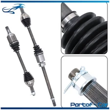 Pair Front CV Axle Shaft Set For Nissan Pathfinder 2013 2014-2017 V6 3.5L FWD