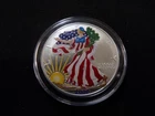2000 AMERICAN SILVER EAGLE DOLLAR FULL-COLOR WALKING LIBERTY .999 FINE SILVER